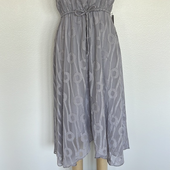 Elizabeth Crosby Charlize Dress Grey Size S - Picture 3 of 9